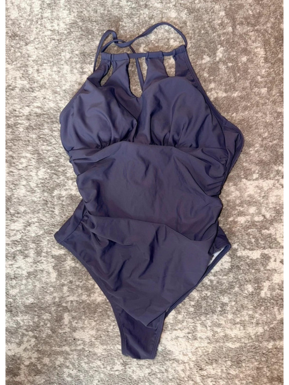 Purple one piece swimsuit size medium